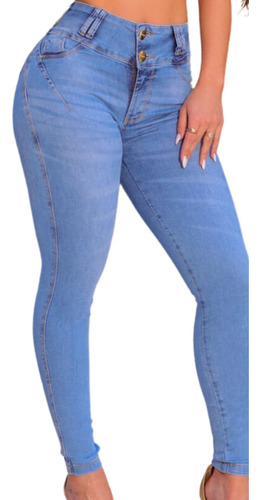 Calça Jeans Feminina Oxtreet Empina Bumbum Modeladora Bojo