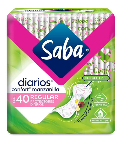 Pantiprotectores Saba Diarios Confort Regulares 40 Protectores