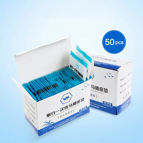 50 Unidades De Pegatinas Desechables Universales Para Inodor