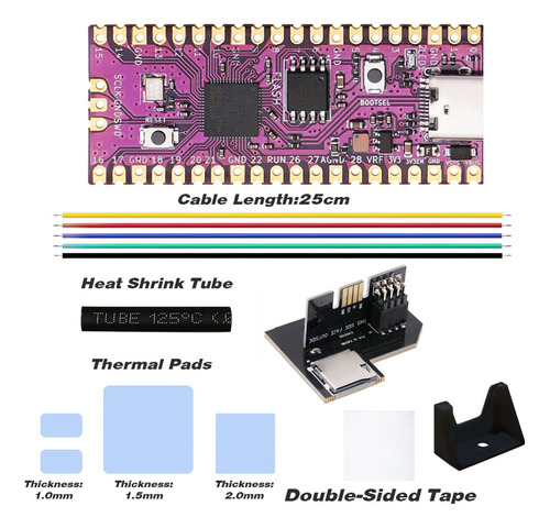 Kit De Placa Picoboot+adaptador Sd2sp2 Para Raspberry Picobo
