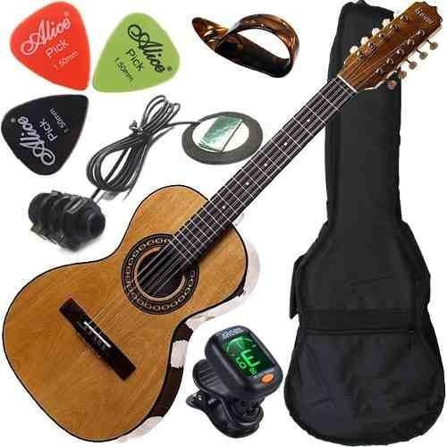 Kit Viola Eletroacústica Caipira Cinturada Rv154 Rozini