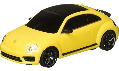 Vehículo R/c Beetle Escala 1:24 Rastar Con Luces Color Amarillo