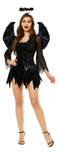 Disfraz De Halloween Evil Dark Angel Para Mujer