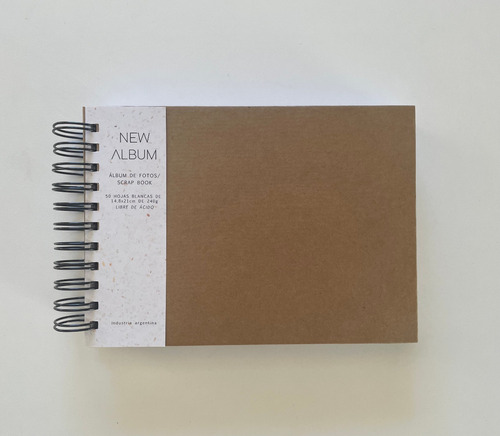 Album De Fotos Scrapbook A5 Liso Kraft