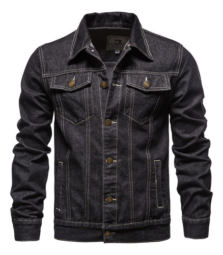 Chaqueta Tipo Cárdigan Tipo Vaquero Entallada Para Hombre [u