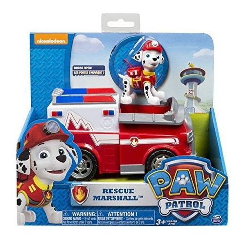 Imagen 7 de 10 de La Ambulancia Emt De Paw Patrol Marshall, Vehículo Y Figura.