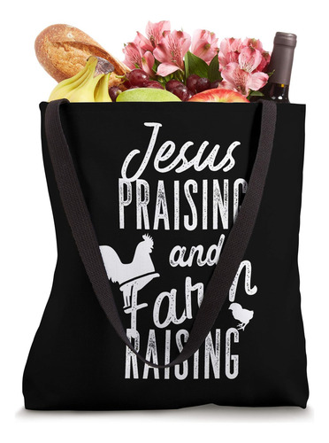 Jesús Alabando Y Cultivando Granjas Bolsa De Tela
