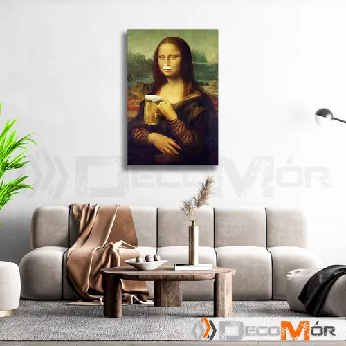 Quadro Monaliza Beer! - Loja de Quadros Decorativos Impressos em Alta  Resolução!