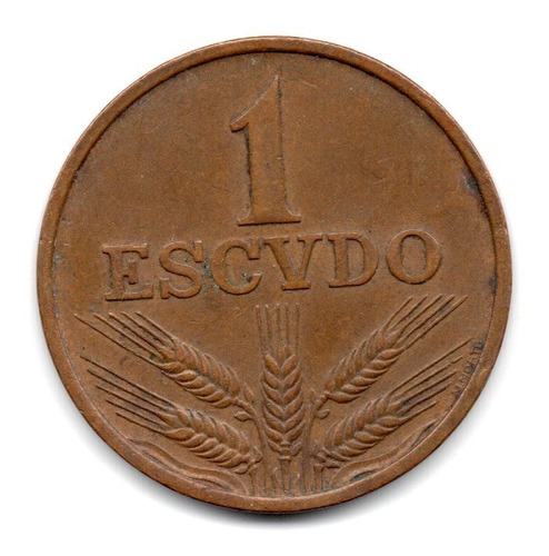 Portugal Moneda 1 Escudo Año 1971 Km#597