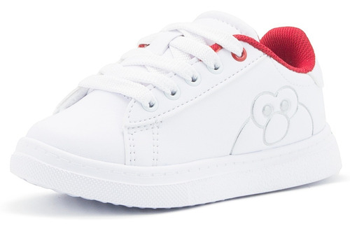 Tenis Niño Plaza Sésamo Elmo Color Blanco Rojo 18-24