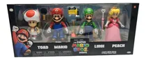 Comprar Jakks Super Mario Bros Movie Luigi Toad Peach Mario 4 Pack