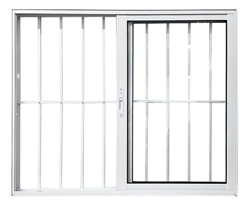 Janela Vitrô De Alumínio 2 Folhas 100 X 150cm Linha 25 Com