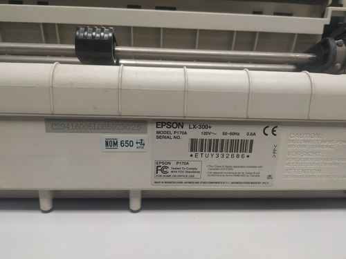 Imagen 6 de 7 de Impresora Epson Lx-300+, Con Pc, Monitor, Cables Incluidos