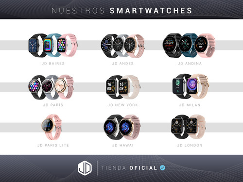 Smartwatch Reloj Inteligente Jd Venecia Rosa Gold Llamadas.*
