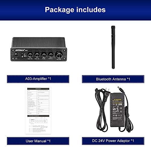 Aiyima A03 2,1 Canales Tpa3116 Subwoofer Bluetooth Amp Hifi