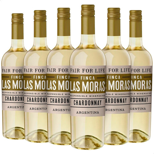 Vino Finca Las Moras Fair For Life Chardonnay Pack X6 Unid