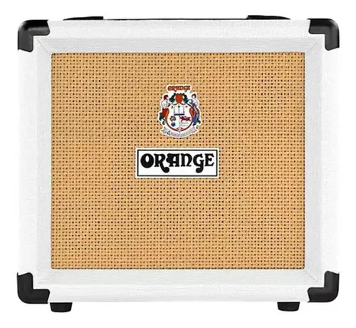 Caixa Amplificada Orange Crush 12w 1x6 White Ltd Ed Guitarra