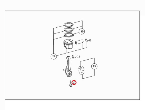 Tornillos Biela Mercedes C320 W203 00 A 07 Aleman