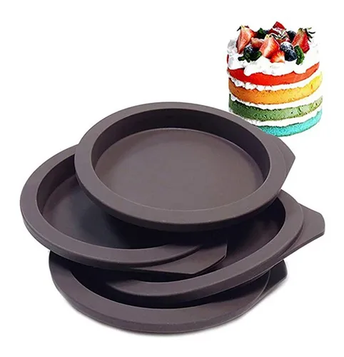 4pcs 4 Pulgadas Molde De Fondant Pastel Galletas Redondo Mol