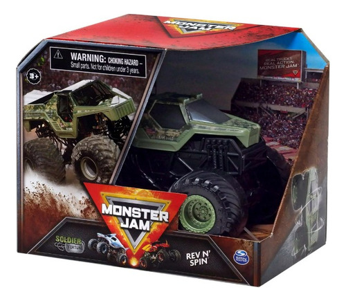 Monster Jam Rev N Spin Giros | Sistema Pull Back Escala 1:43