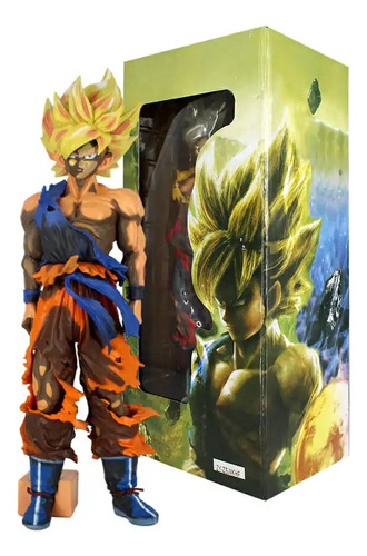 Gigante Figura 32cm Goku Super Saiyan 2 Anime Dragon Ball