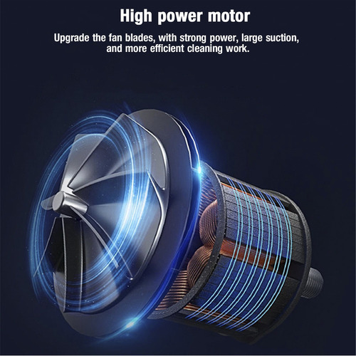 Imagen 6 de 10 de Aspirador De Coche Para Auto Portátil Inalámbrico 12v 150w