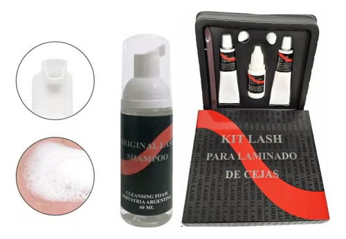 Kit Lash Laminado Para Cejas + Lash Shampoo