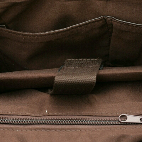 Imagen 7 de 8 de Mochila Diseño De Mensajero Maletin Estilo Elegante De Lona