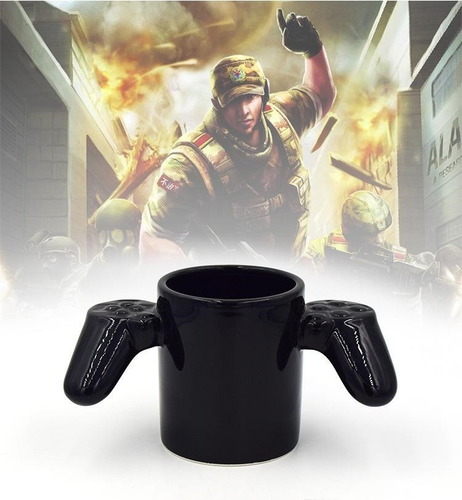 10 Tazas Gamer De Ceramica Game Over Control Grat Color Negro