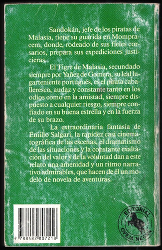 Sandokan Tomo 2 Emilio Salgari. (Usado)