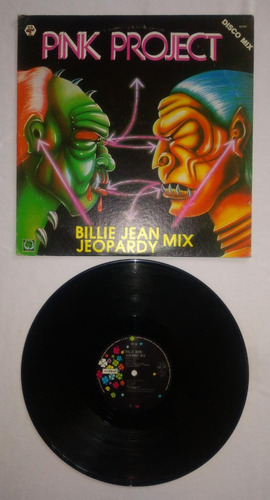 Billie Jean / Jeopardy Mix Pink Project Lp Maxi Vinil 1983