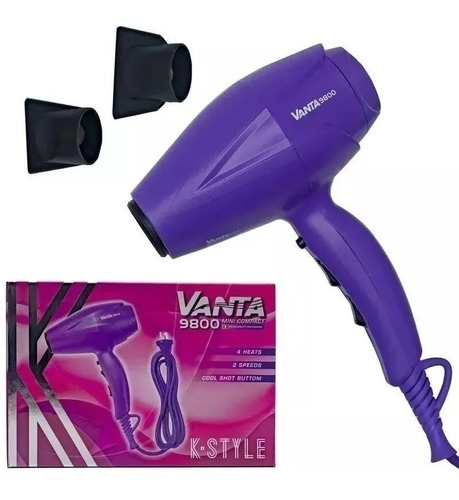 Vanta 9800 Mini Compact Secador Pelo Profesional 2000w 