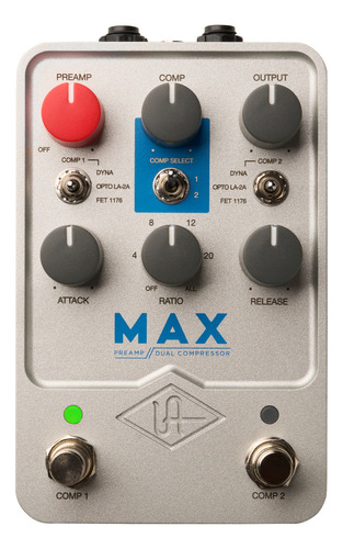 Pedal Universal Audio Uafx-max Preamp & Dual Compressor Color Plateado