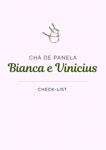 Check-list Cha De Cozinha