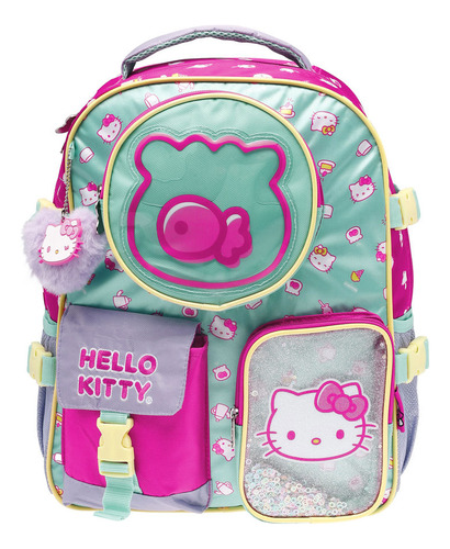 Mochila Primaria Infantil Sanrio Hello Kitty 20 L Rosa Estampado