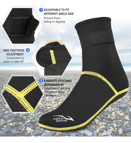Calcetines De Buceo De Neopreno De 3 Mm, Calcetines De Agua