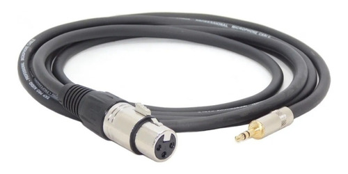 Cable Mini Plug 3.5 A Xlr Canon Hembra Balanceado 1 Mts