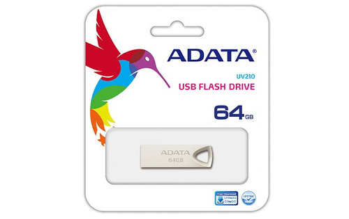 Memoria USB Adata UV210 64GB 2.0 plateado