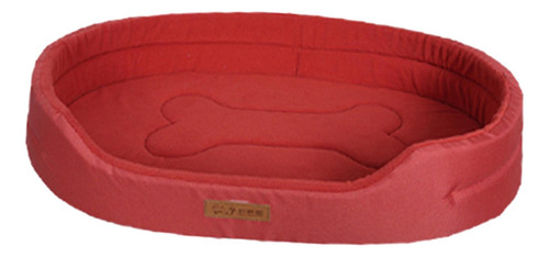 Cama Para Perros, Cama Para Cachorros, Rectangular, Rojo M