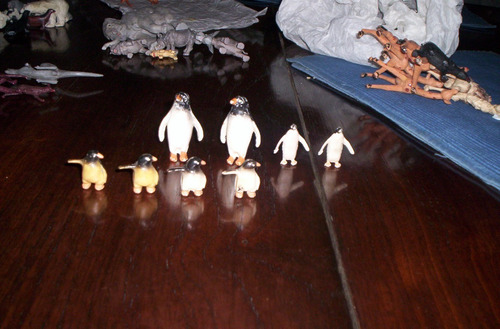 Lote De 8 Pinguinos De Plastico Eg Toys Lote 9