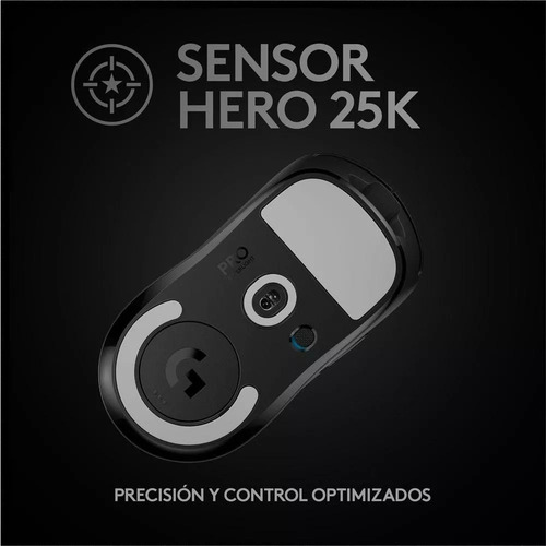 Mouse Inalámbrico Logitech G Pro X Superlight Color Negro Negro