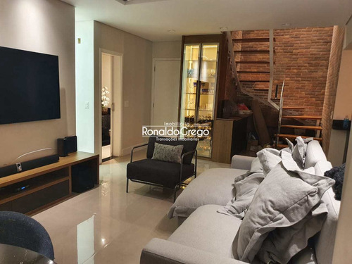 Imagem 4 de 22 de Cobertura Duplex 1dorm 1suite 1sala 3banheiros 2vagas 153 - V6467