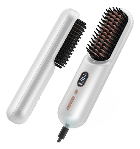 Cepillo Alisador De Pelo Inalámbrico 450c Recargable