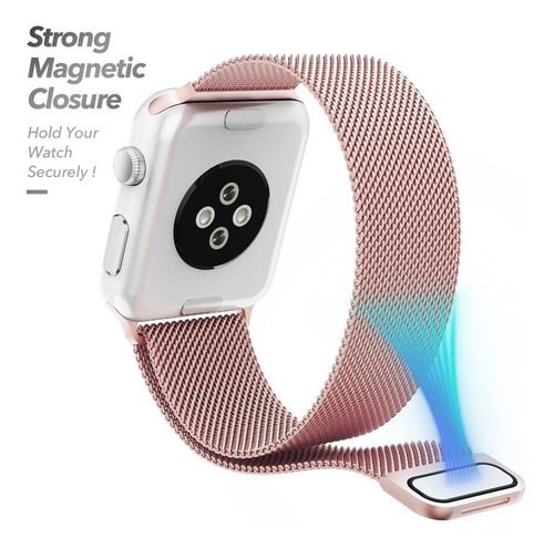 Correa Acero Milanese Apple Watch S 1 2 3 4 5 6 Se 44mm 42mm