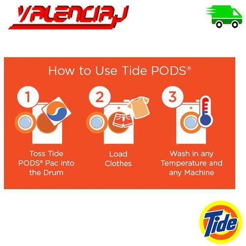 Detergente Liquido Tide Pods 1 Kilo X 3 - kg a $425