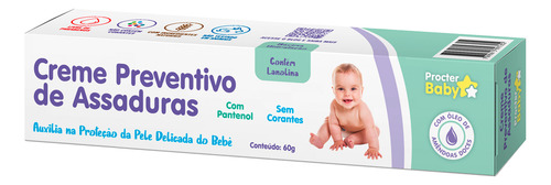 Creme De Assaduras Para Bebês - 60g - Procter Baby