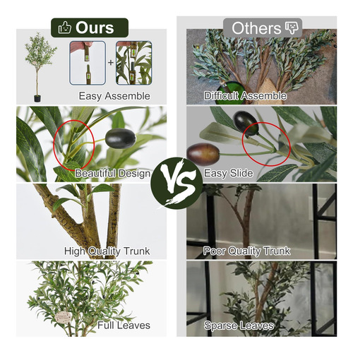 Faux Olive Tree 6ft, Olivos De Interior Artificial, Grandes