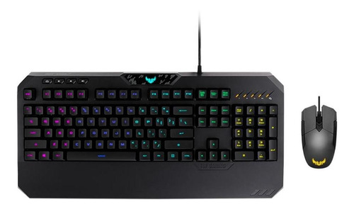 Combo Gaming Asus Usb 2 En 1: Mouse /teclado Tuf M5 / K5 Rgb