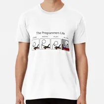Comprar Remera La Vida De Los Programadores Algodon Premium