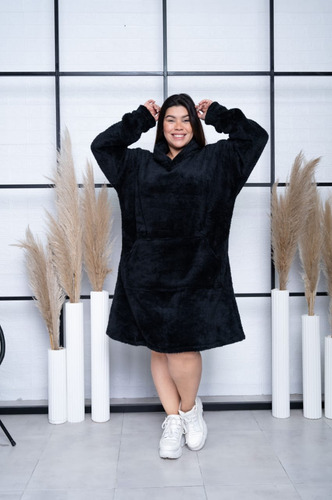 Maxi Buzo Manta Peluche Teddy Unisex